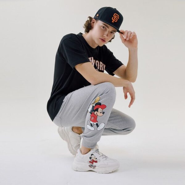 Giày MLB Bigball Chunky Boston Mickey Red Sox 'White' 32SHCK011-43I - Ảnh 3