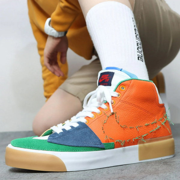 Giày Nike Zoom Blazer Mid Edge SB 'Multicolor' DA2189-800 - Ảnh 3