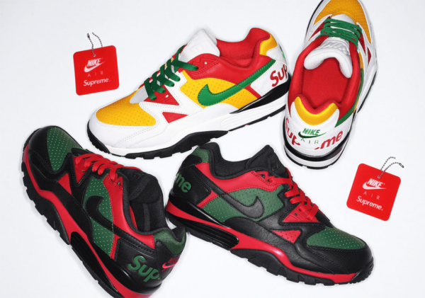 Giày Nike Supreme x Air Cross Trainer 3 Low 'Black Gorge Green' CJ5291-001 - Ảnh 2