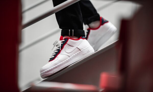Giày Nike Air Force 1 Double Layer 'Obsidian Red' BV1084-101 - Ảnh 4