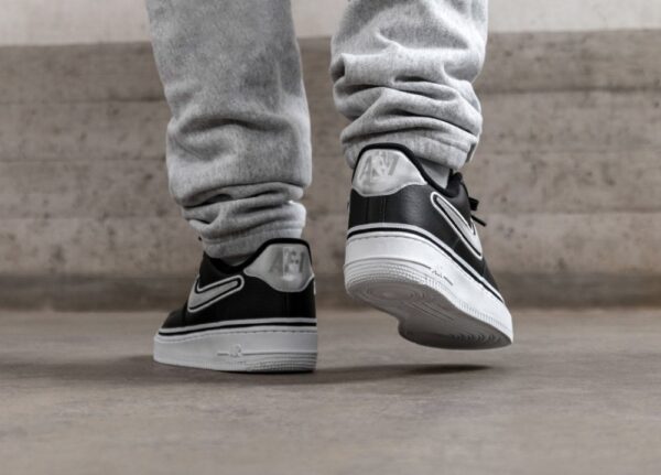Giày Nike Air Force 1 Low Sport NBA Black White AJ7748-001 - Ảnh 6