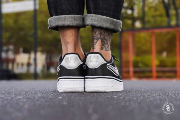 Giày Nike Air Force 1 Low Sport NBA Black White AJ7748-001 - Ảnh 2