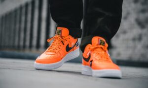 Alternative view of Giày Nike Air Force 1 '07 Premium Just Do It 'Total Orange' AR7719-800