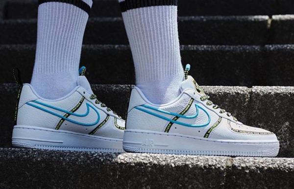 Giày Nike Air Force 1 07 Premium Worldwide Pack Blue Fury CK7213-100 - Ảnh 3