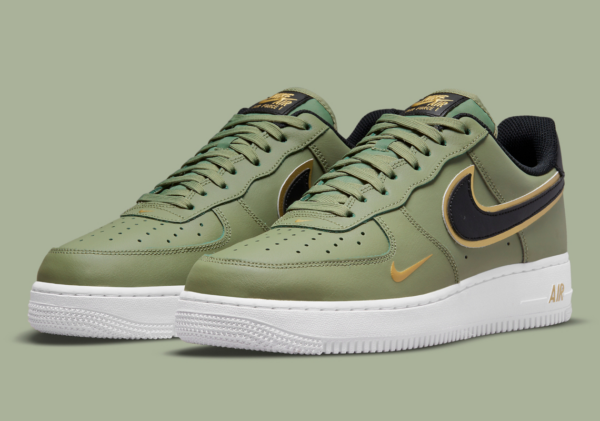 Giày Nike Air Force 1 '07 LV8 'Metallic Swoosh Pack Green' DA8481-300 - Ảnh 5