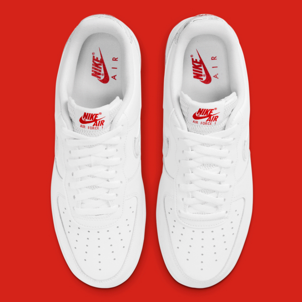 Giay Nike Air Force 1 Low 'Topography Pack White University Red' DH3941-100