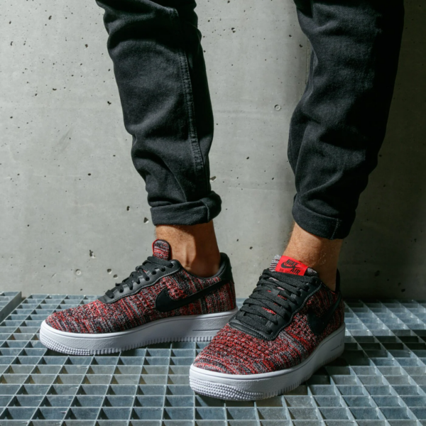 Giày Nike Air Force 1 Flyknit 2.0 'University Red Black' CI0051-600 - Ảnh 2