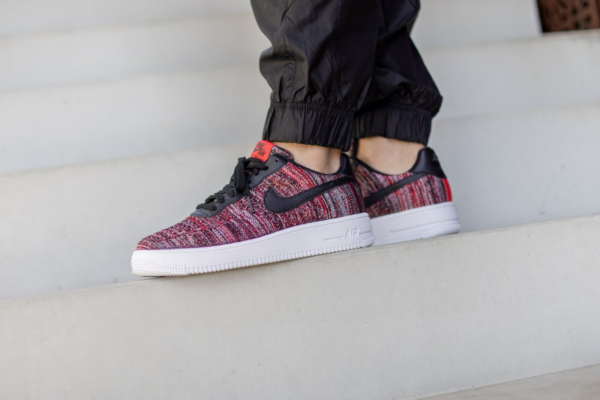 Giày Nike Air Force 1 Flyknit 2.0 'University Red Black' CI0051-600 - Ảnh 5