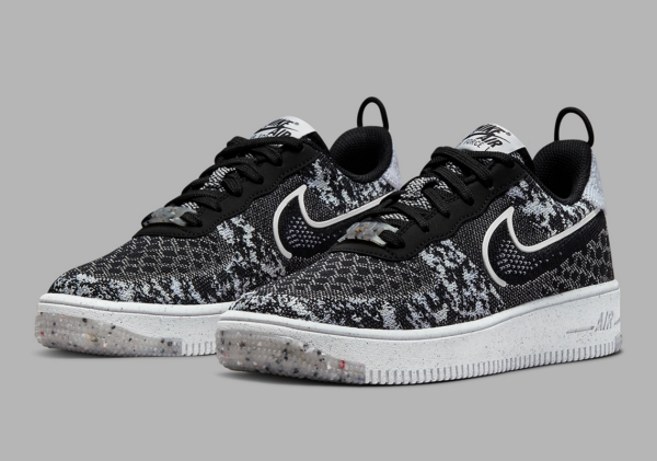 Giày Nike Air Force 1 Crater Flyknit Oreo DM1060-001 - Ảnh 4