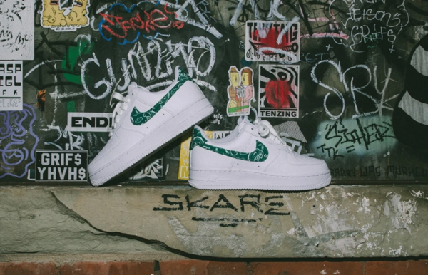 Giày Nike Wmns Air Force 1 '07 Essentials 'Green Paisley' DH4406-102 - Ảnh 4