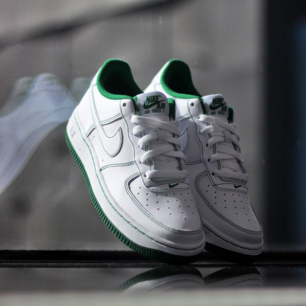 Giày Nike Air Force 1 '07 Low GS 'Contrast Stitch Green' CW1575-103 - Ảnh 3