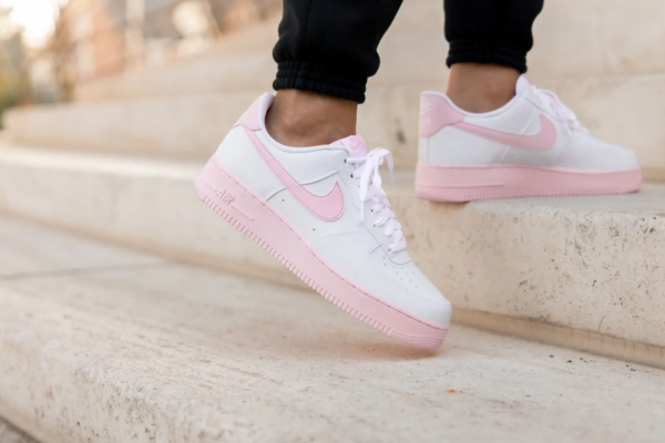 Giày Nike Air Force 1 GS 'White Pink Foam' CV7663-100 - Ảnh 6