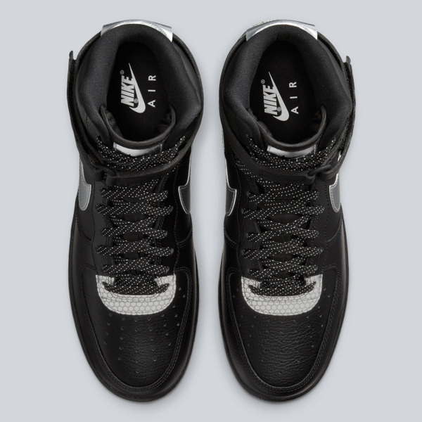 Giày Nike 3M x Air Force 1 High 'Black' CU4159-001 - Ảnh 4