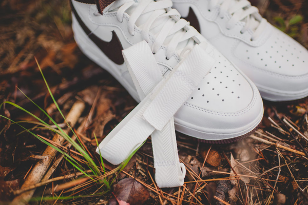 Giày Nike Air Force 1 High Retro QS White Chocolate 743546-102 - Ảnh 6