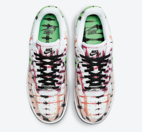 Giày Nike Air Force 1 Black Tie Dye CW1267-101 - Ảnh 7