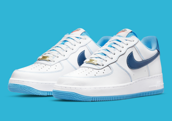Giày Nike Air Force 1 '07 'First Use White University Blue' DA8478-100 - Ảnh 7