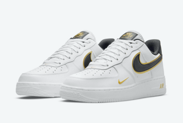 Giày Nike Air Force 1 '07 LV8 'White Metallic Gold' DA8481-100 - Ảnh 8