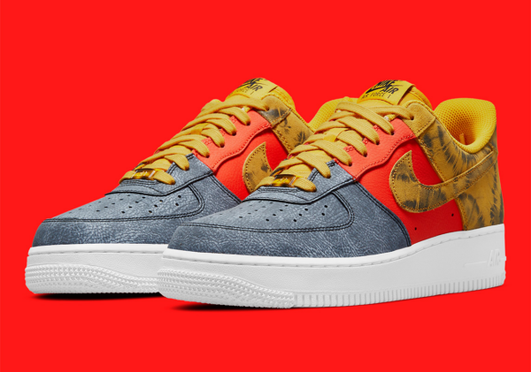 Giày Nike Air Force 1 '07 LV8 'Dark Sulphur Tie-Dye' CZ0337-700 - Ảnh 6