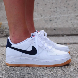 Alternative view of Giày Nike Air Force 1 Low GS 'White Obsidian' CI1759-100