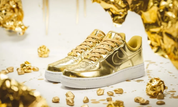Giày Nike Air Force 1 SP "Metallic Gold" CQ6566-700 - Ảnh 4
