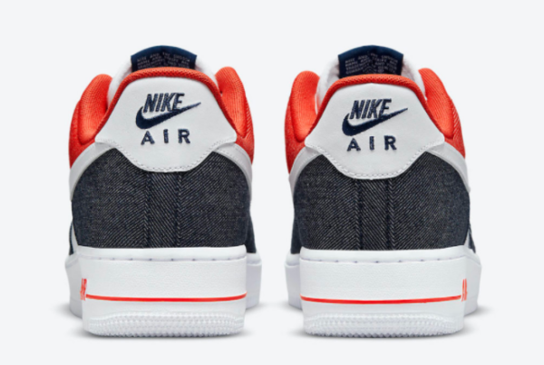 Giày Nike Air Force 1 ’07 LX ‘White Red Denim’ DJ5174-100 - Ảnh 2
