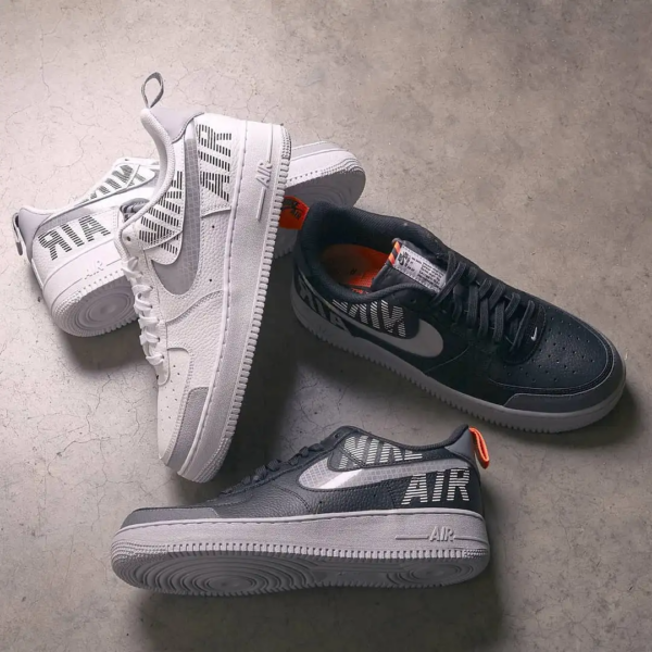 Giày Nike Air Force 1 LV8 2 GS 'Under Construction Black' BQ5484-001 - Ảnh 5