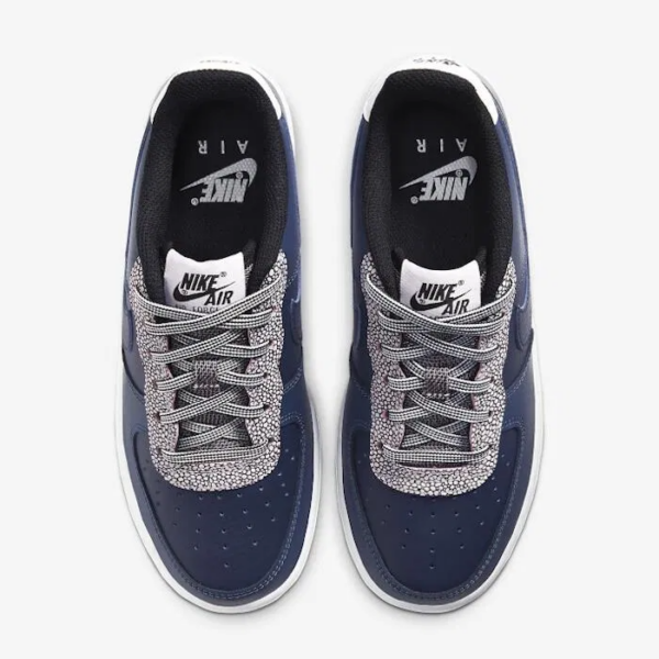 Giày Nike Air Force 1 LV8 4 GS 'Pebble Print Midnight Navy' CN5715-400 - Ảnh 5