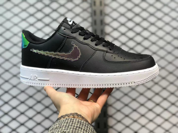 Giày Nike Air Force 1 LV8 GS 'Digital Swoosh Black' CW1577-002 - Ảnh 6