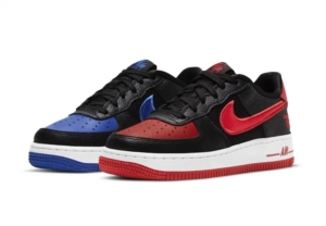 Alternative view of Giày Nike Air Force 1 LV8 GS 'Black Chile Racer Blue' DH0201-001
