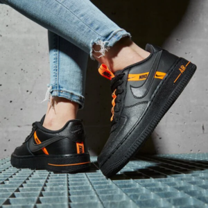 Giay Nike Air Force 1 Low LV8 KSA Worldwide 'Black Orange' CT4683-001