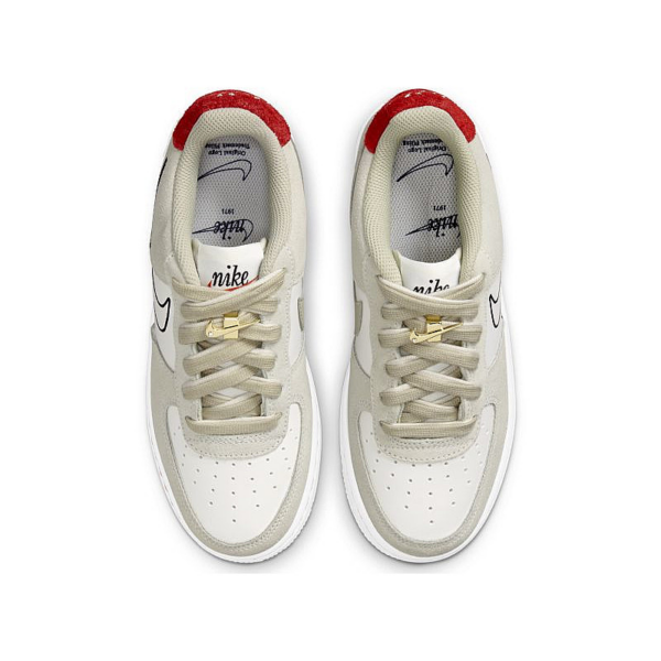 Giày Nike Air Force 1 LV8 S50 GS 'Light Stone University Red' DB1561-100 - Ảnh 3