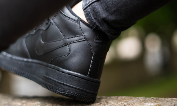 Giày Nike Air Force 1 Mid GS 'Black' 314195-004 - Ảnh 6