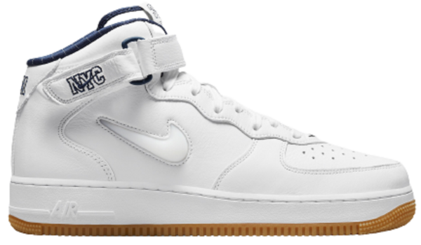 Giày Nike Air Force 1 Mid Jewel “NYC” White Navy Blue DH5622-100