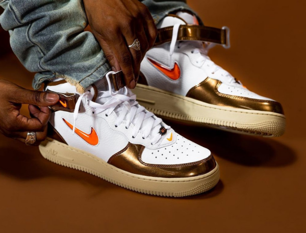 Giày Nike Air Force 1 Mid QS 'Jewel Ale Brown' DH5623-100 - Ảnh 6