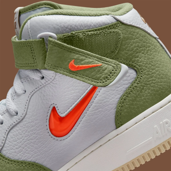 Giày Nike Air Force 1 Mid QS 'Jewel Oil Green' DQ3505-100 - Ảnh 4