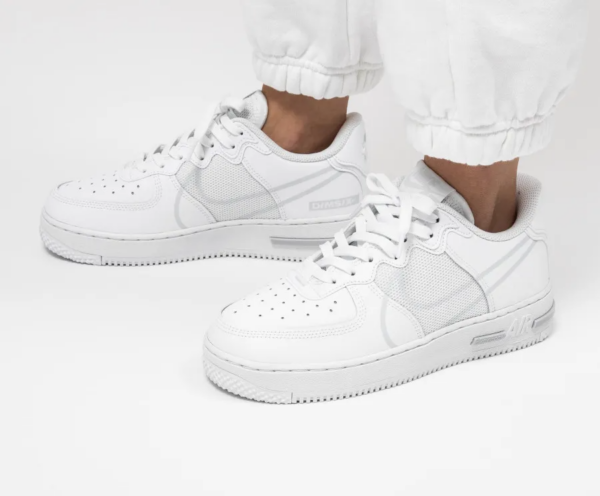 Giày Nike Air Force 1 React SU GS 'White' CT5117-101 - Ảnh 4