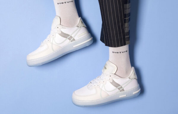 Giày Nike Air Force 1 React White Light Bone CQ8879-100 - Ảnh 5