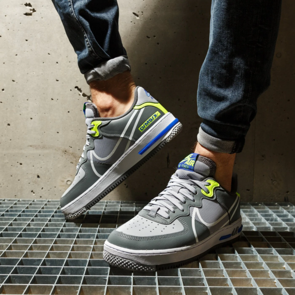 Giày Nike Air Force 1 React 'Wolf Grey' CD4366-002 - Ảnh 2