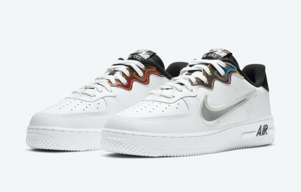 Giày Nike Air Force 1 React 'White Iridescent' CN9838-100 - Ảnh 5