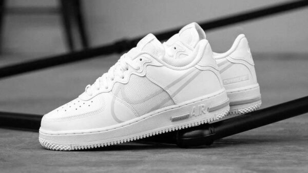 Giày Nike Air Force 1 React White CT1020-101 - Ảnh 4