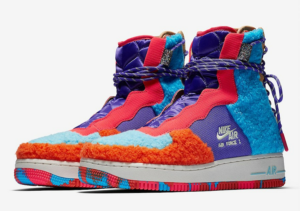 Alternative view of Giày Nike Wmns Air Force 1 Rebel XX 'Colored Sherpa' CQ7518-571