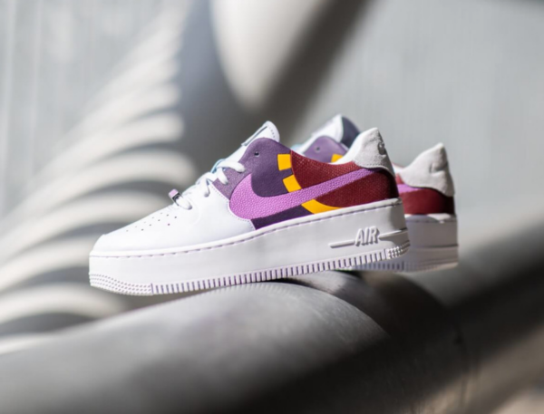 Giày Nike Wmns Air Force 1 Sage Low LX 'Grey Dark Orchid' BV1976-003 - Ảnh 6