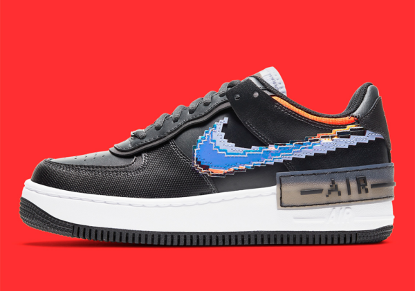 Giày Nike Air Force 1 Shadow SE 'Pixel Swoosh Off Noir' CV8480-001 - Ảnh 3