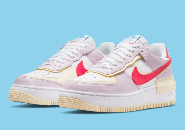 Giày Nike Air Force 1 Shadow Pink Red White DN5055-600 - Ảnh 5