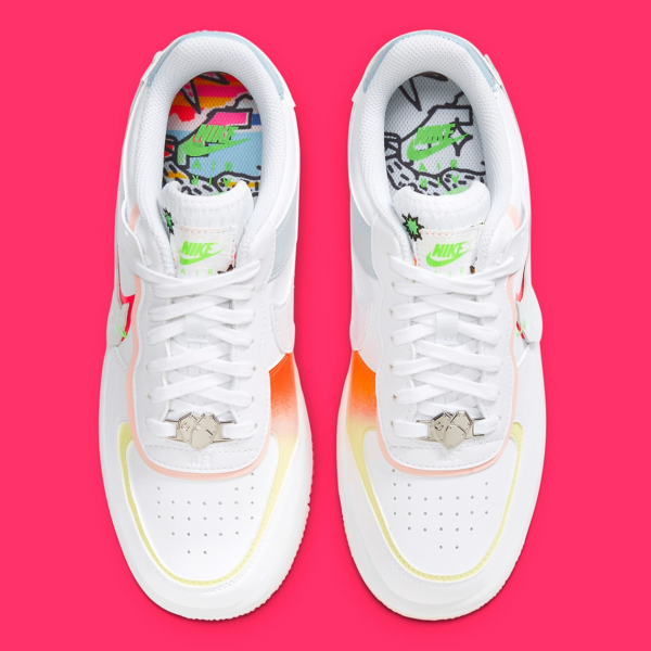 Giay Nike Air Force 1 Low Shadow 'White Pink Orange' DV1364-111
