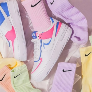 Alternative view of Giày Nike Wmns Air Force 1 Shadow 'Cotton Candy' CU3012-111