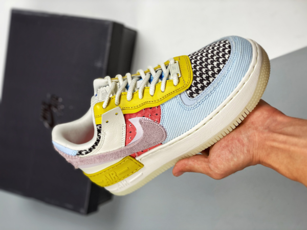 Giày Nike Wmns Air Force 1 Shadow 'Patchwork' DM8076-100 - Ảnh 3