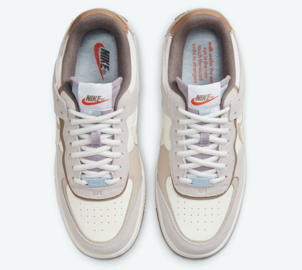 Giày Nike Wmns Air Force 1 Shadow 'Sail Pale Ivory' DO7449-111 - Ảnh 9