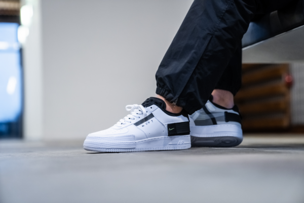Giày Nike Air Force 1 Type White Black Volt AT7859-101 - Ảnh 3