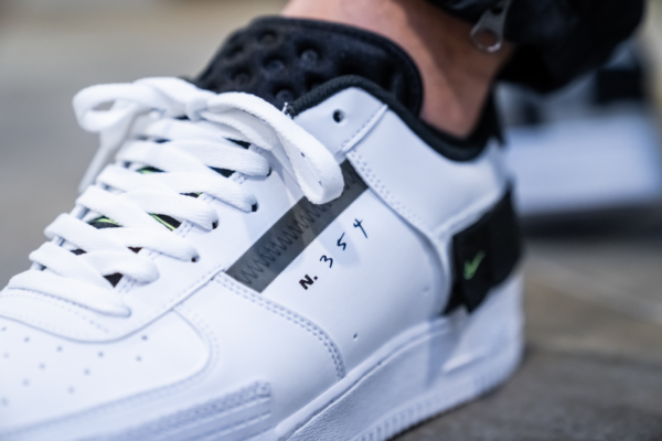 Giày Nike Air Force 1 Type White Black Volt AT7859-101 - Ảnh 4
